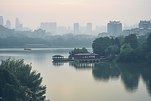 杭州城市风光旅游江南摄影图