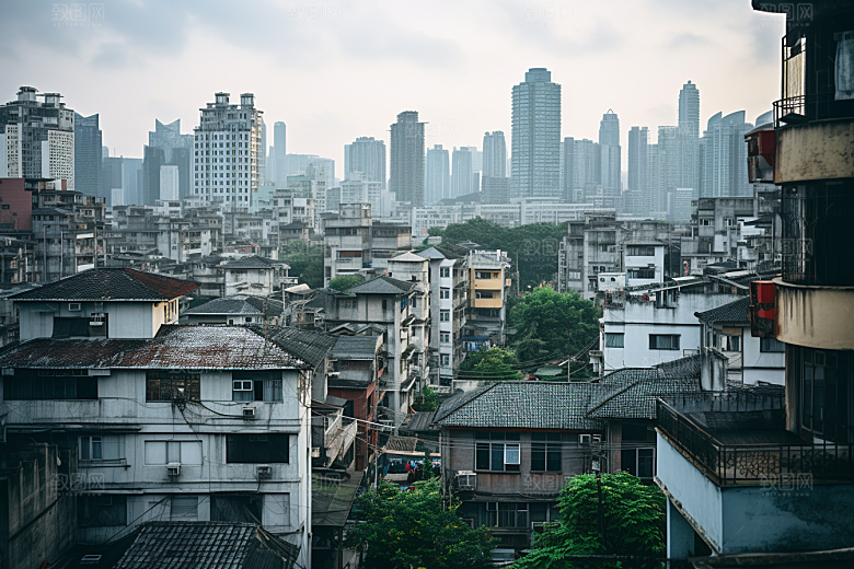 杭州城市风光国内游景点摄影图