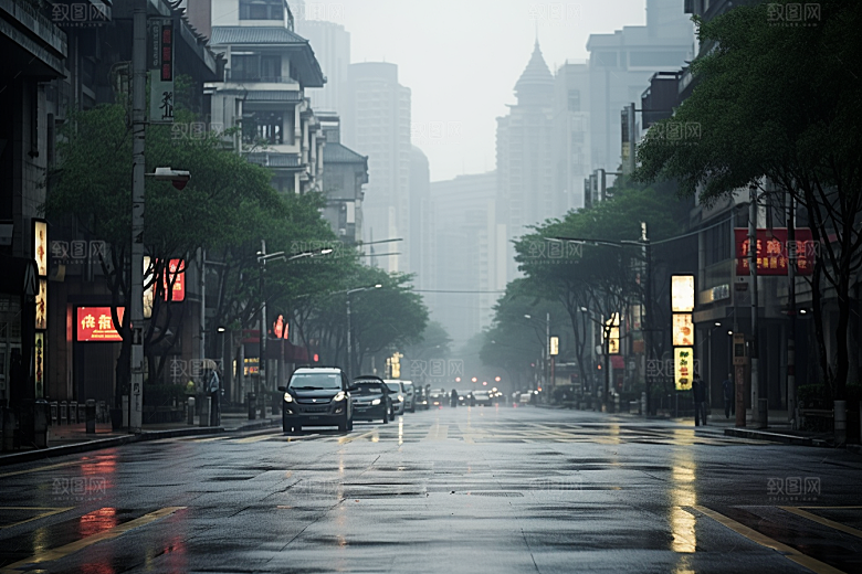 杭州城市风光南宋古都景点摄影图