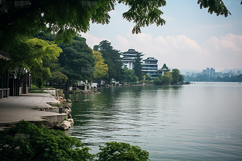 杭州城市风光南宋古都江南摄影图