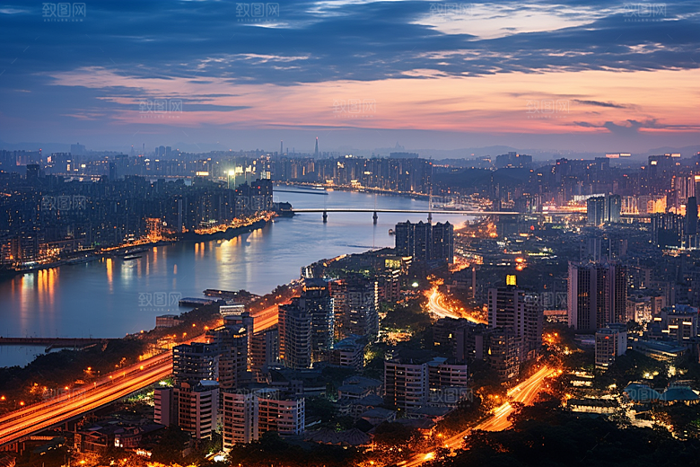 杭州城市风光景点高清摄影图