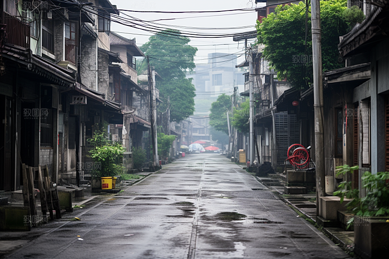 杭州城市风光旅行地标摄影图