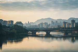 杭州城市风光旅游国内游摄影图