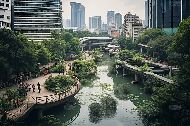 杭州城市风光南宋古都景点摄影图
