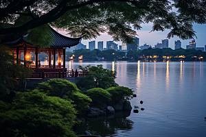 杭州城市风光都市风景摄影图