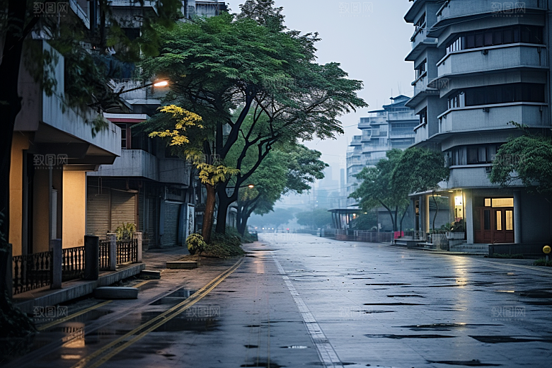 杭州城市风光地标风景摄影图