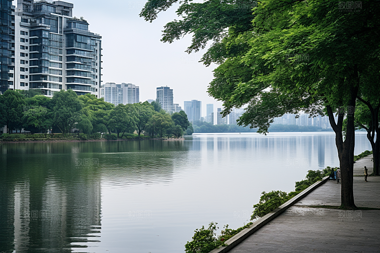 杭州城市风光都市高清摄影图