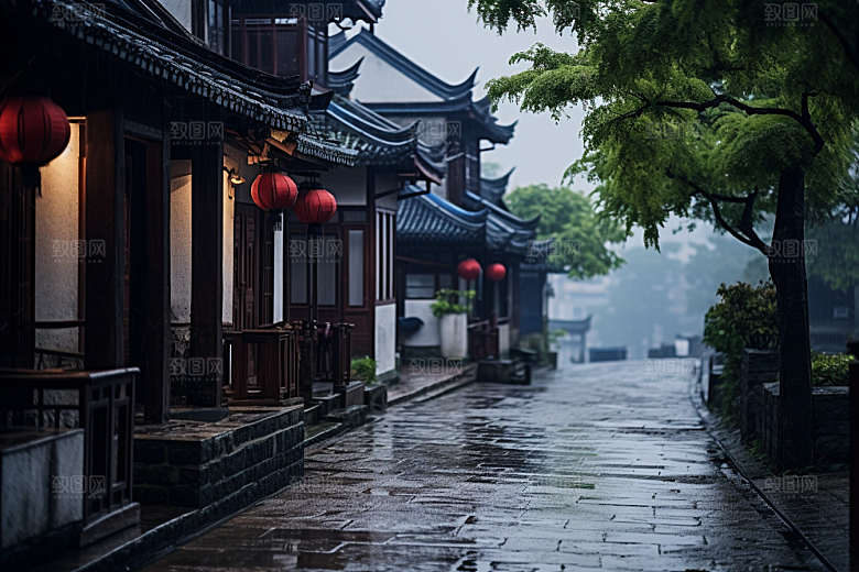 杭州城市风光南宋古都江南摄影图