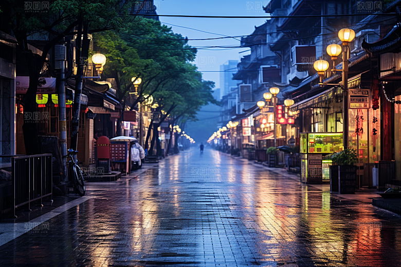杭州城市风光景色风景摄影图