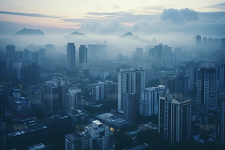 杭州城市风光旅行景色摄影图