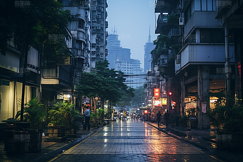 杭州城市风光国内游景色摄影图