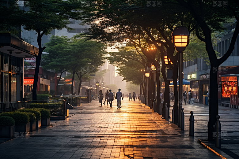 杭州城市风光旅行江南摄影图