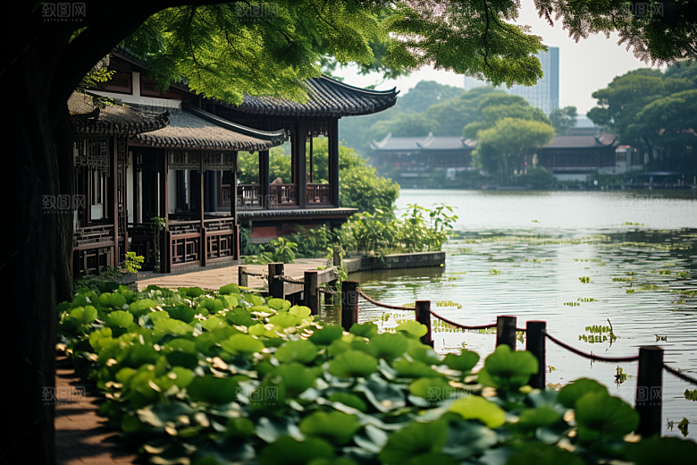 杭州城市风光风景景色摄影图