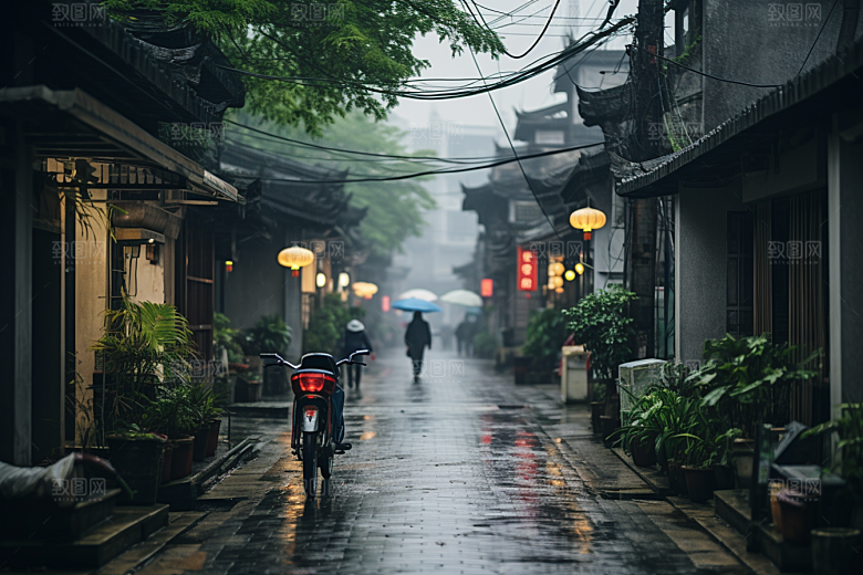 杭州城市风光景色高清摄影图