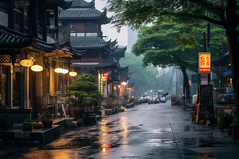 杭州城市风光旅游江南摄影图