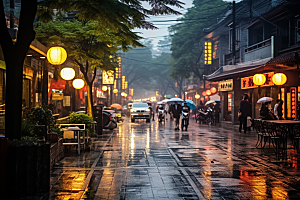 杭州城市风光风景国内游摄影图