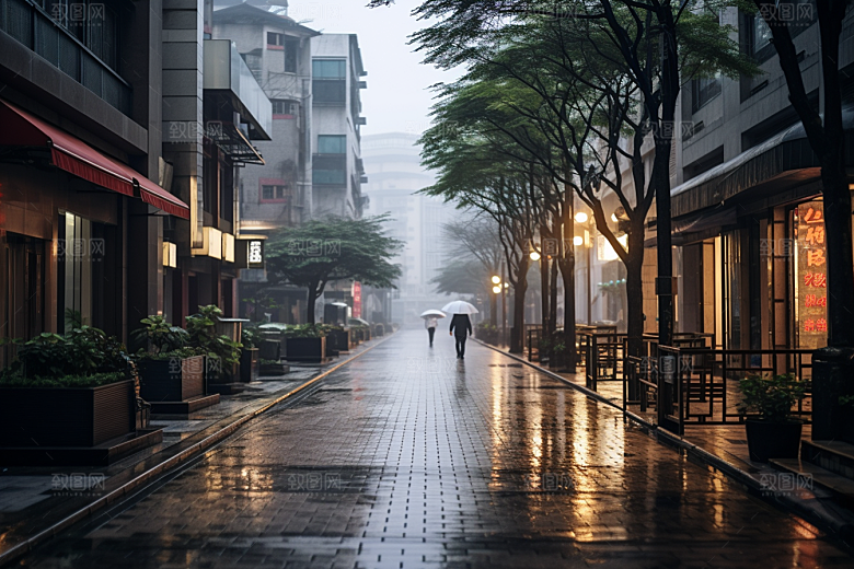 杭州城市风光南宋古都地标摄影图