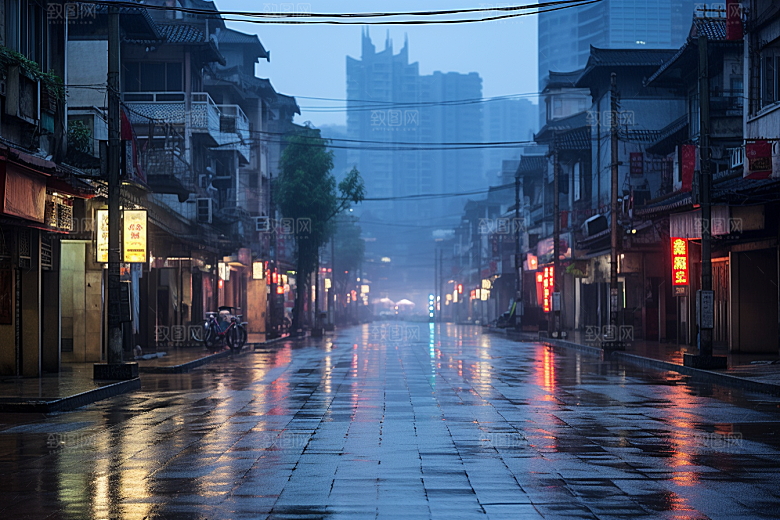杭州城市风光都市江南摄影图
