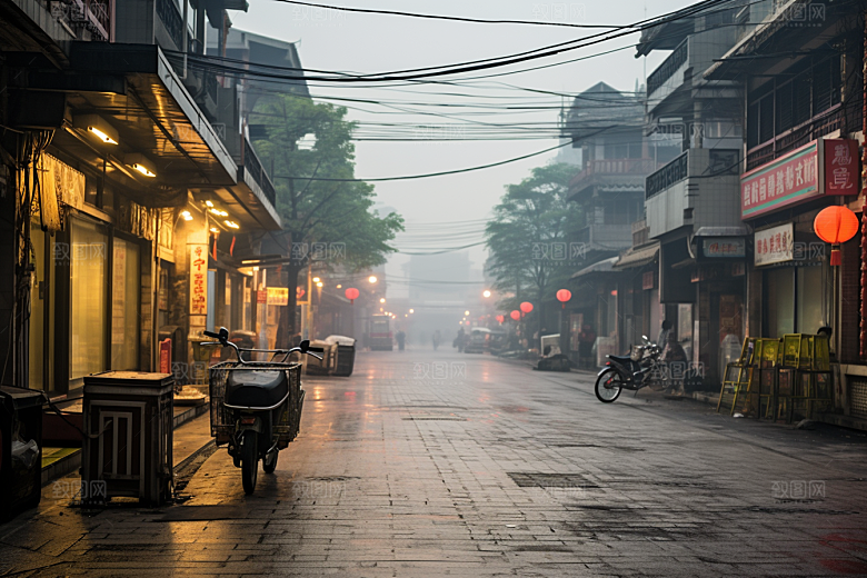 杭州城市风光高清景色摄影图