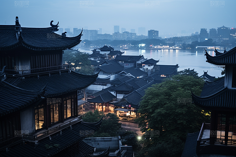 杭州城市风光风景旅游摄影图