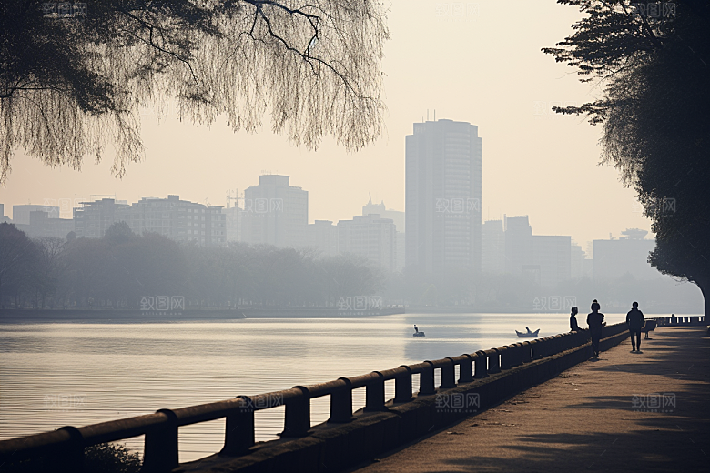 杭州城市风光都市地标摄影图