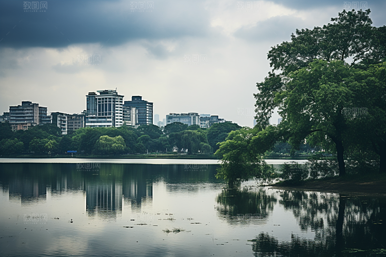 杭州城市风光风景江南摄影图