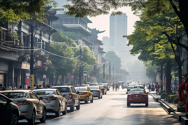 杭州城市风光都市旅游摄影图