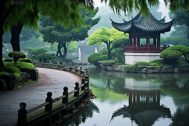 杭州城市风光高清景色摄影图