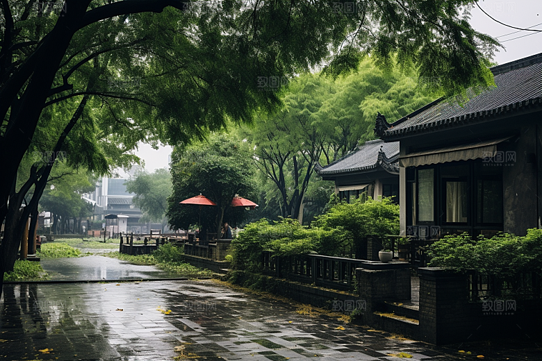杭州城市风光地标国内游摄影图