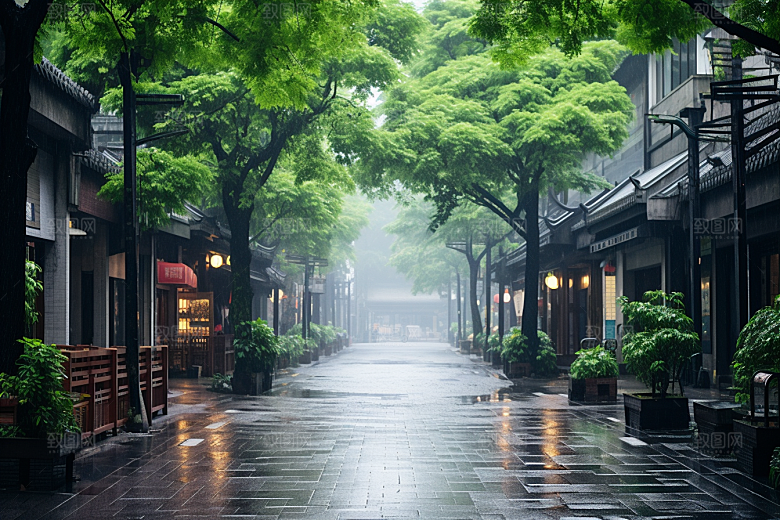 杭州城市风光旅行景色摄影图