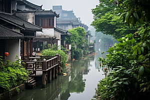 杭州城市风光风景高清摄影图