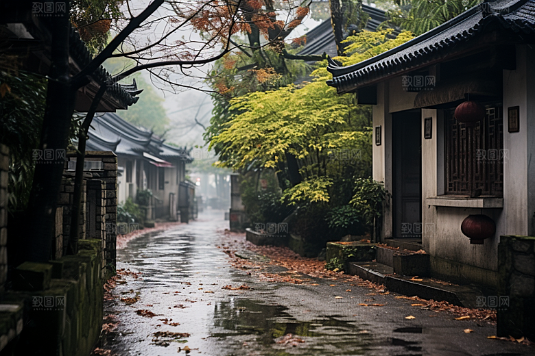 杭州城市风光景点旅行摄影图