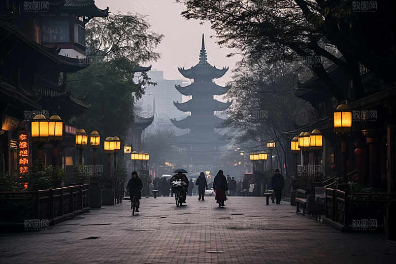 杭州城市风光风景旅游摄影图