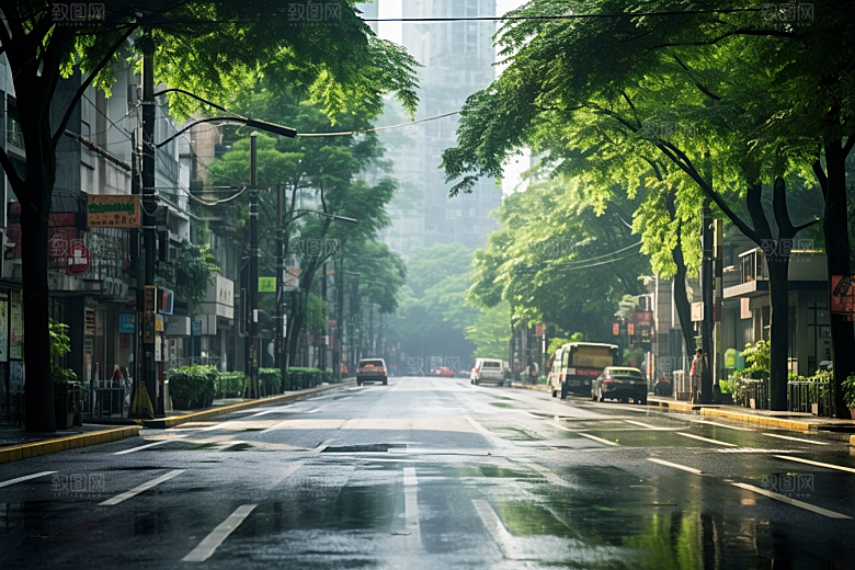 杭州城市风光高清风景摄影图