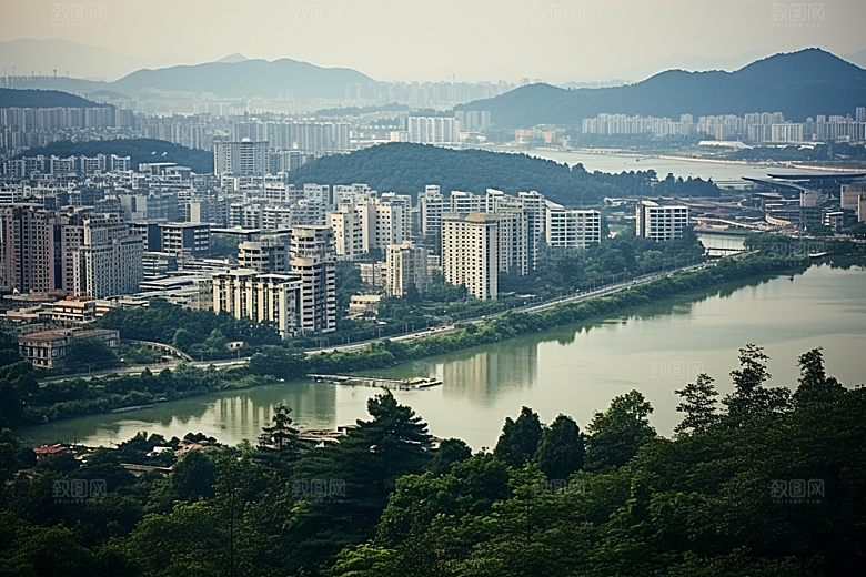 杭州城市风光高清南宋古都摄影图