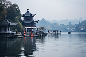 杭州城市风光国内游风景摄影图