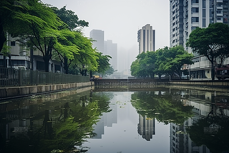 杭州城市风光景色风景摄影图