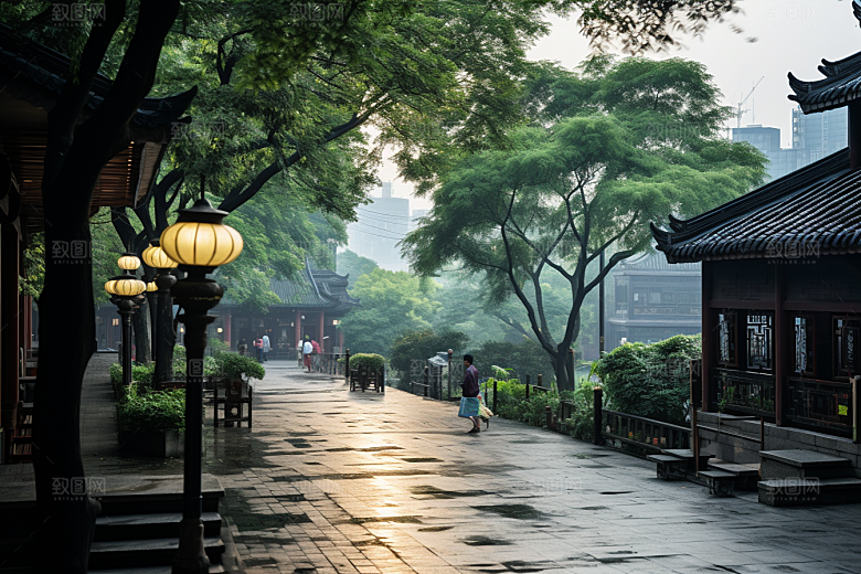 杭州城市风光景色国内游摄影图