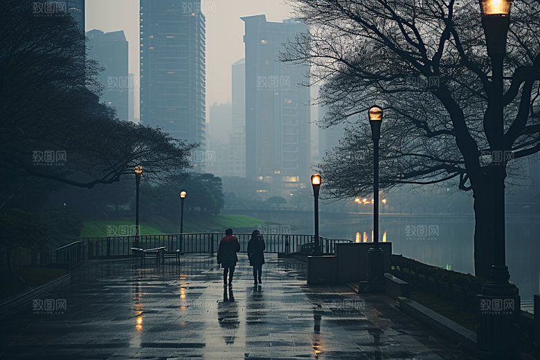 杭州城市风光景色旅游摄影图