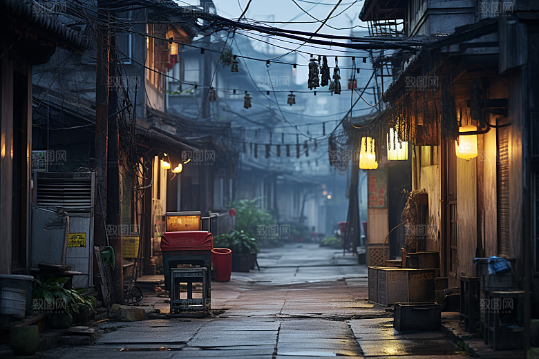 杭州城市风光景点地标摄影图