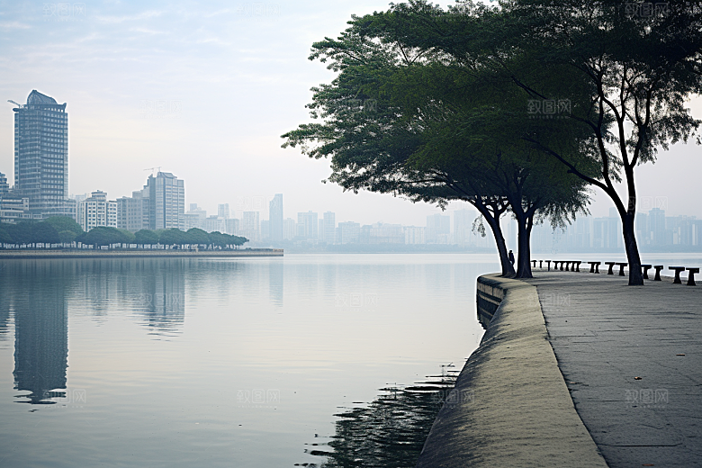 杭州城市风光都市风景摄影图