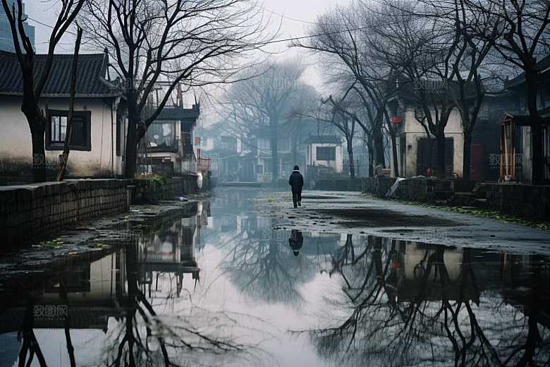 杭州城市风光景色南宋古都摄影图