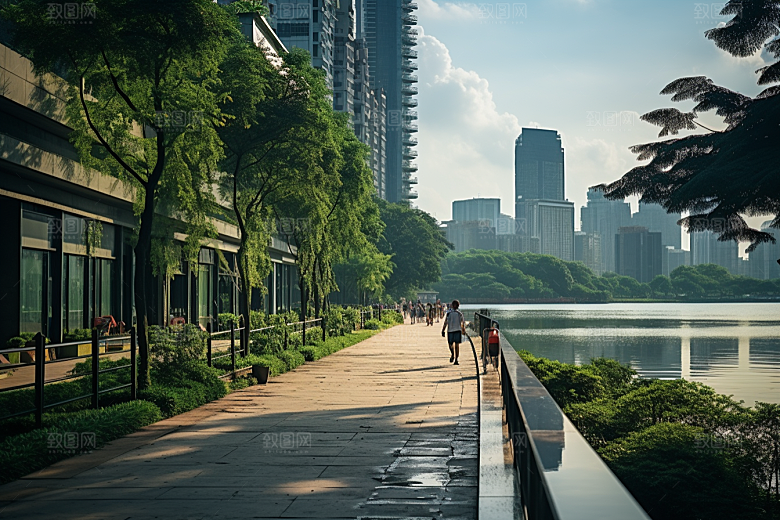 杭州城市风光景色江南摄影图