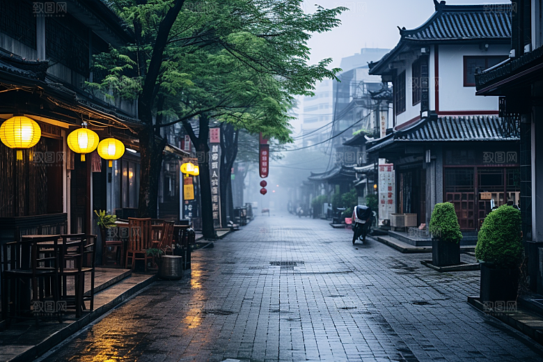 杭州城市风光都市江南摄影图