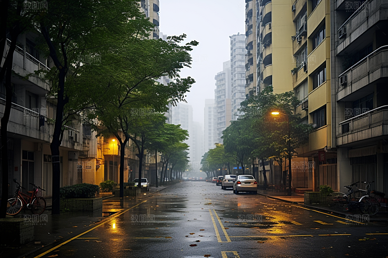 杭州城市风光景点南宋古都摄影图