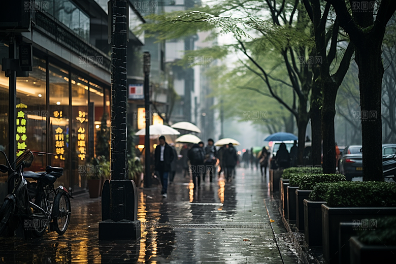 杭州城市风光江南旅游摄影图