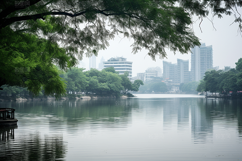杭州城市风光南宋古都风景摄影图