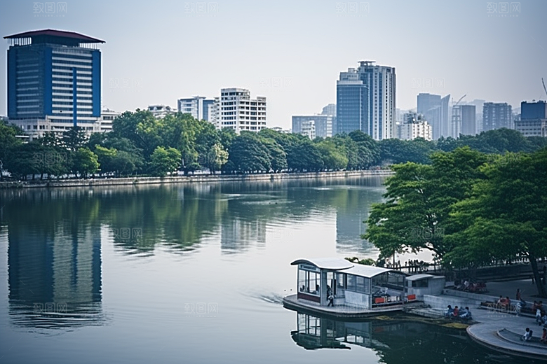 杭州城市风光景点国内游摄影图