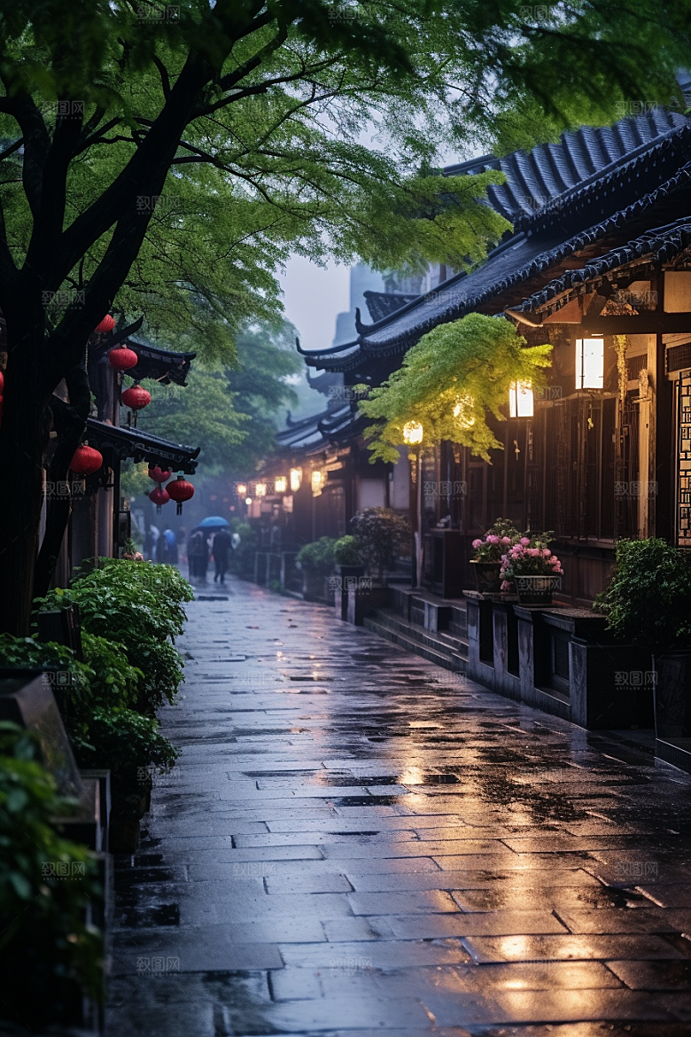 杭州城市风光国内游地标摄影图