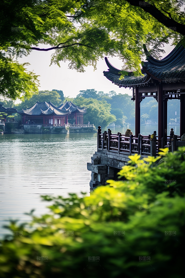 杭州城市风光都市高清摄影图